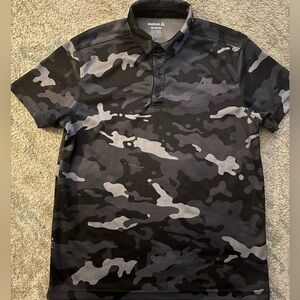 Boys size medium Reebok, silky type camo shirt.
